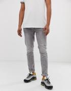 Only & Sons Slim Jeans In Light Gray - Gray