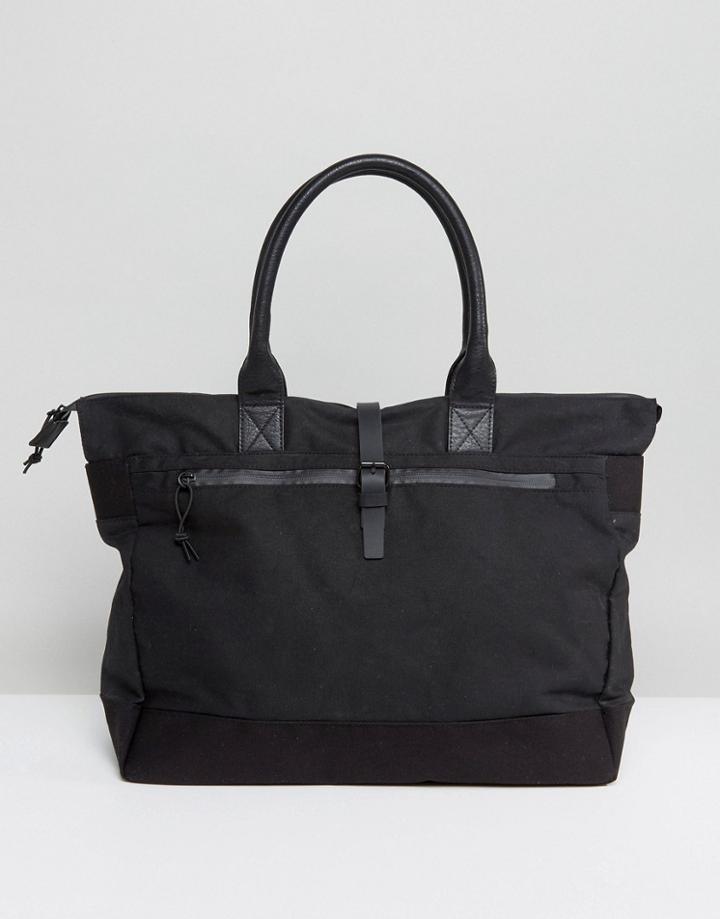 Asos Weekender Carryall In Sleek Black - Black
