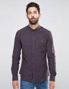 Farah Slim Oxford Marl Shirt Buttondown - Red