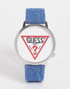 Guess Hollywood Logo Watch-blue