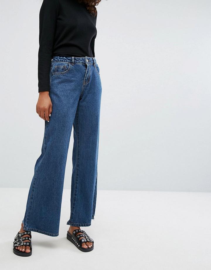 Noisy May Flared Jeans - Blue