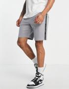Calvin Klein Performance Taping Shorts In Gray-blue