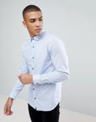 Jack & Jones Premium Slim Fit Shirt With Contrast Details - Blue