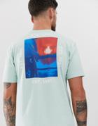 Pull & Bear T-shirt With Hollywood Print In Green - Green