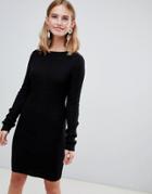 Brave Soul Poppy Sweater Dress - Black