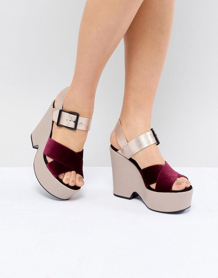 Asos Design Honest Premium Wedges - Multi