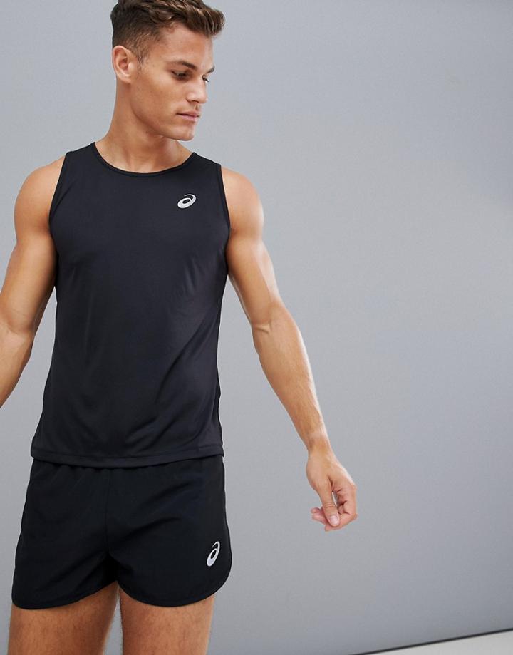 Asics Running Tank In Black - Black