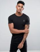 Religion Muscle Fit Crew Neck Logo T-shirt In Black