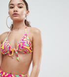 Jade Clark X Tara Khorzad Melt Print Bikini Top - Multi