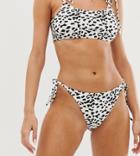 Unique21 Leopard Tie Side Bikini Bottoms - Multi