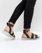 Asos Design Fuma Chunky Gladiator Sandals - Black