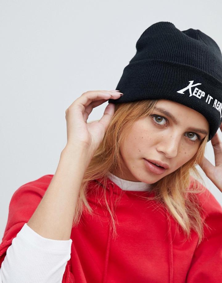 Monki Logo Beanie - Multi