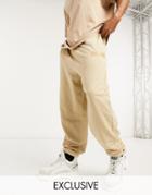 Reclaimed Vintage Inspired Two-piece Jogger In Beige-neutral