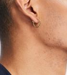 Asos Design Twisted Hoop Earrings In 14k Gold Plate