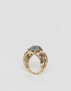 Asos Vintage Set Stone Ring - Gray