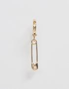 Designb Safety Pin Single Earring In Gold