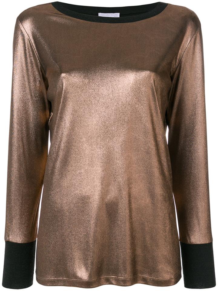Essentiel Antwerp Popup 3/4 Sleeved Embroidered Top - Blue