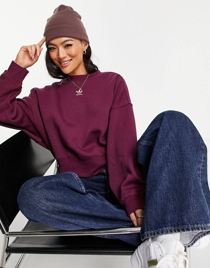 Adidas Originals Essentials Sweatshirt In Crimson-red