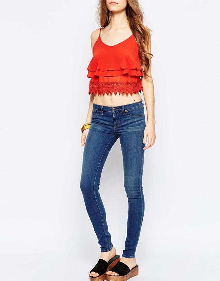 Ditto's Jessica Lowrise Legging In 70's Blue - Blue