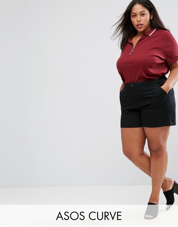 Asos Curve Chino Short - Black