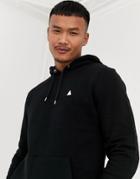 Asos Design Oversized Hoodie In Black With Triangle