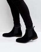Call It Spring Andler Suede Chelsea Boots In Black - Black