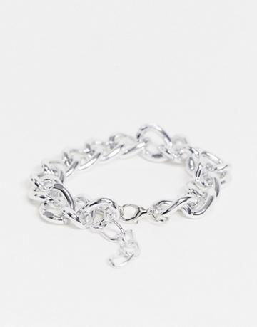 Ego Chunky Chain Anklet In Silver