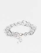 Ego Chunky Chain Anklet In Silver