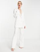 Y.a.s Bridal Satin Blazer In White - Part Of A Set