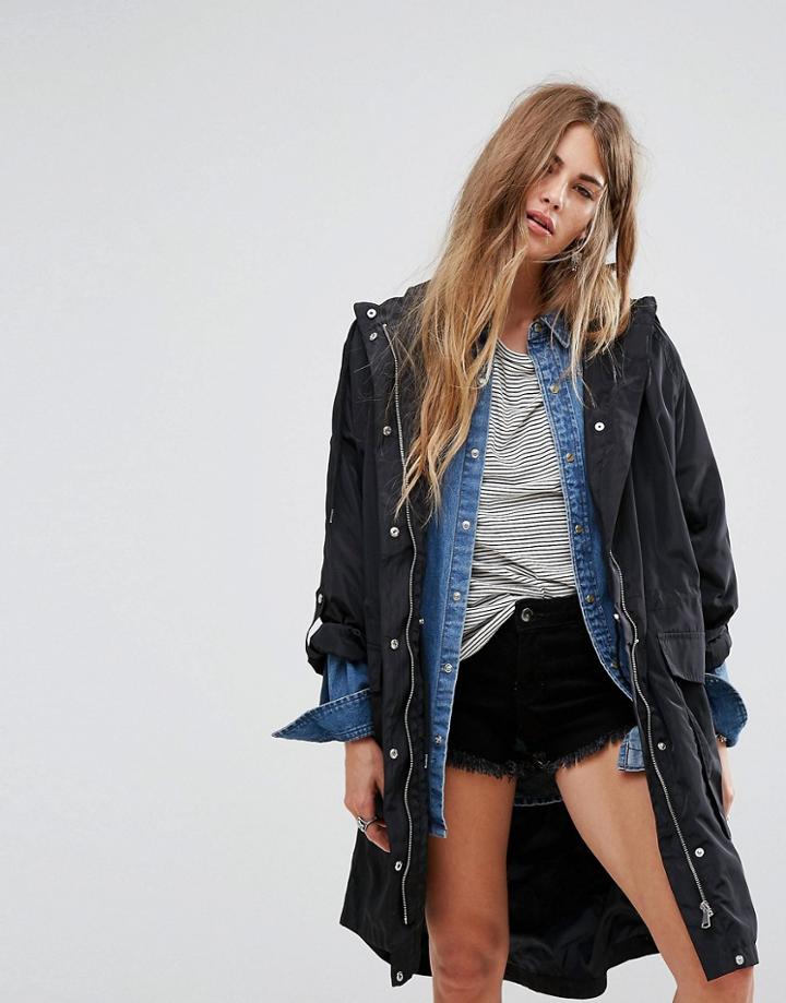 Vero Moda Relaxed Parka - Black