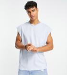 New Look Oversized Tank Top In Light Blue
