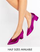 Asos Swipe Pointed Heels - Pink