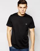 Fred Perry T-shirt With Crew Neck - Black