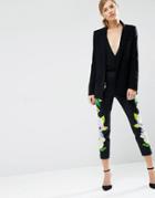Ted Baker Galla Pants In Mirrored Forget Me Not Print - Multi