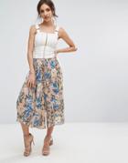 Prettylittlething Floral Printed Cropped Pants - Multi