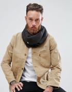 Selected Homme Ripple Infinity Scarf - Gray