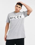 Nicce Loungewear Sofa Panel T-shirt In Gray-grey