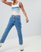 Pull & Bear Straight Leg/regular Jean In Light Blue - Blue