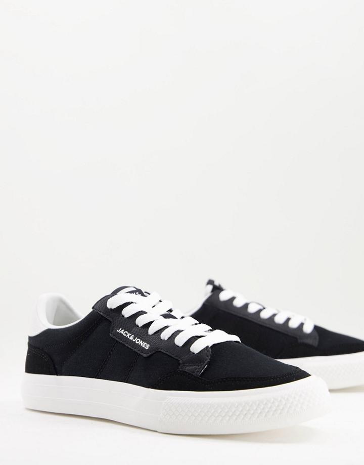 Jack & Jones Micromesh Sneakers In Black