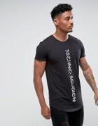 Religion T-shirt With Curved Hem By Carl Cox - Black