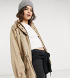 Reclaimed Vintage Inspired The Washed Utility Jacket With Cinched Waist In Stone-neutral