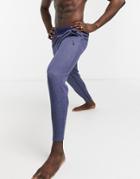 Nike Yoga Restore Fleece Sweatpants In Navy