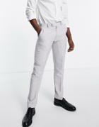 Original Penguin Slim Fit Plain Suit Pants-grey