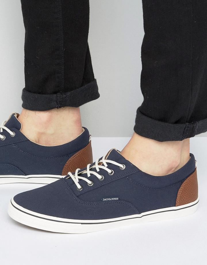 Jack & Jones Vision Canvas Sneakers - Navy