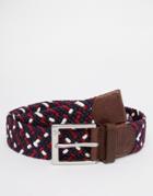 Fred Perry Flecked Woven Belt - Blue