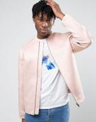 Weekday Complement Bomber Jacket - Pink