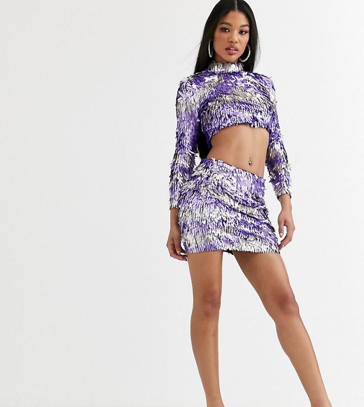 Asos Design X Christian Cowan Embellished Mini Skirt