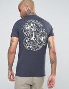 Friend Or Faux Hulagan Back Print T-shirt - Navy