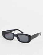 Madein. Slim Square Sunglasses In Black