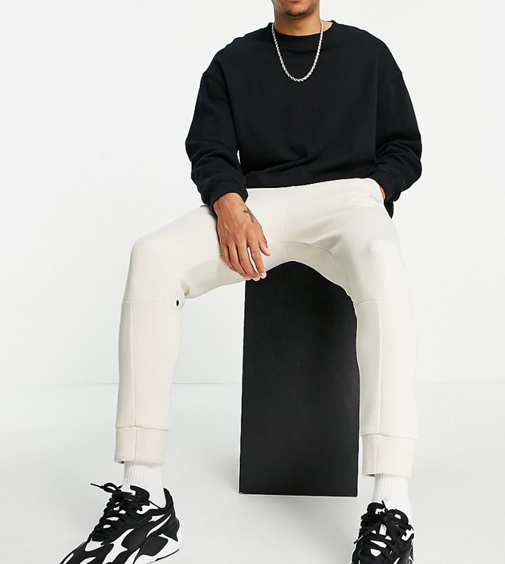 Puma Classics Tech Sweatpants In Stone-neutral